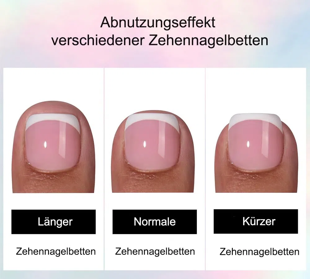 Fake paznokcie u stóp, 120 sztuk, krótkie, kwadratowe, różowe, białe, francuskie, różowe, białe, tipsy, sztuczne paznokcie, pełne pokrycie, z klejem