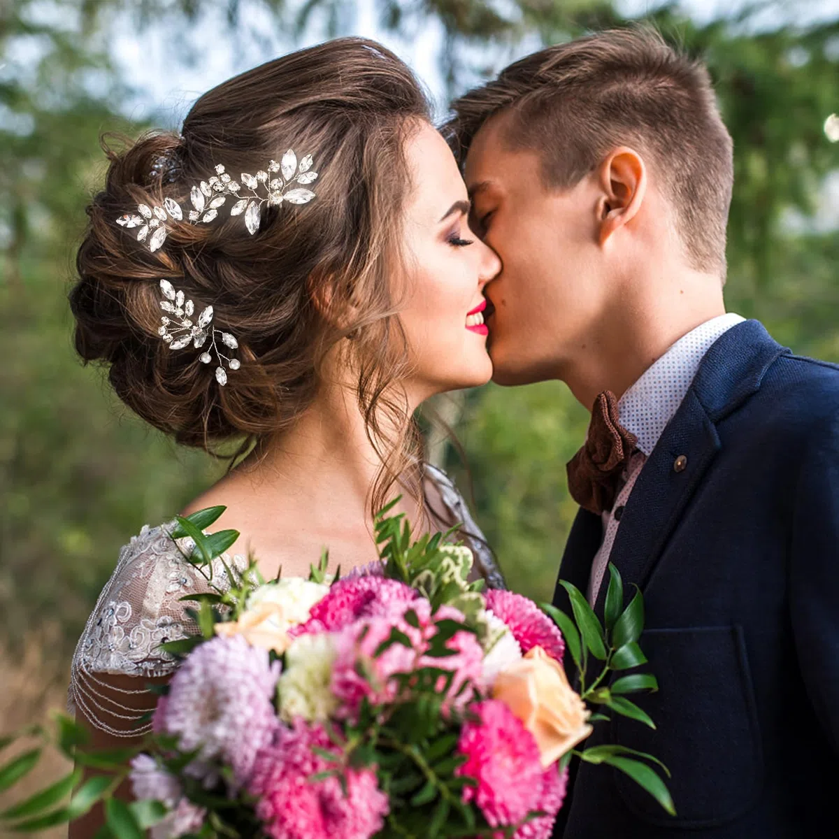 5 sztuk ślubnych spinek do włosów z kryształami górskimi, kryształowe akcesoria do włosów dla panny młodej, srebrny kwiat, perła, biżuteria do włosów, francuskie spinki do włosów dla kobiet,
