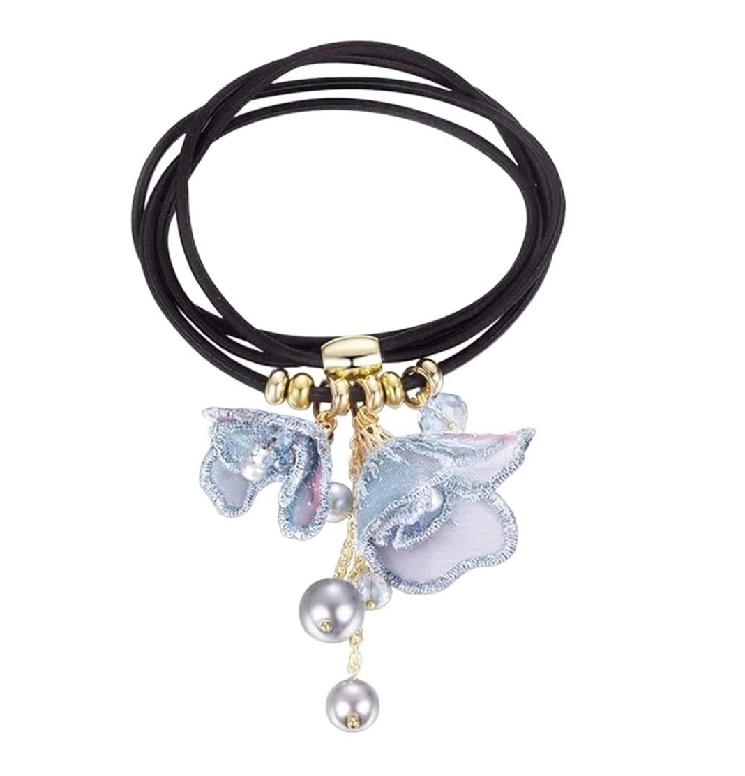 Opaski do Włosów Gumki do Włosów Gumki Do Włosów Rhinestone Perłowy Kucyk Holder Gumki Do Włosów Akcesoria Do Włosów Dla Dziewczynek Scrunchies Sznurek do Włosów