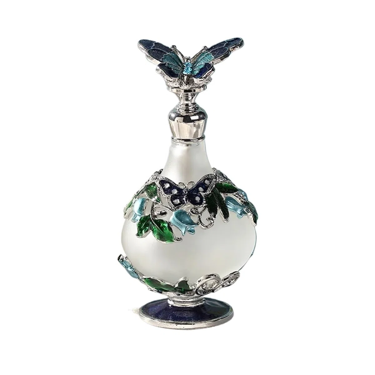 Rozpylacz do perfum, Perfume Atomiser 23ml Bottle Metal Glass Multicolor 4.5cm x 9cm(Blue)