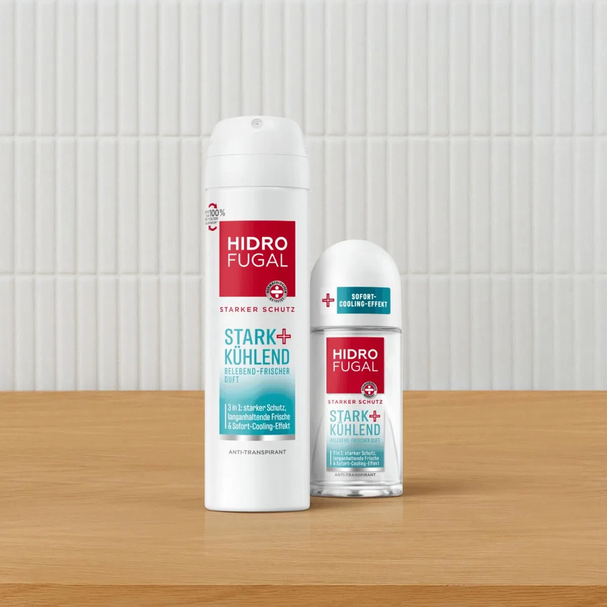 Hidrofugal SILNA OCHRONA STARK + KÜHLEND Antyperspirant w sprayu, bez alkoholu etylowego, 3w1, efekt chłodzący,150 ml