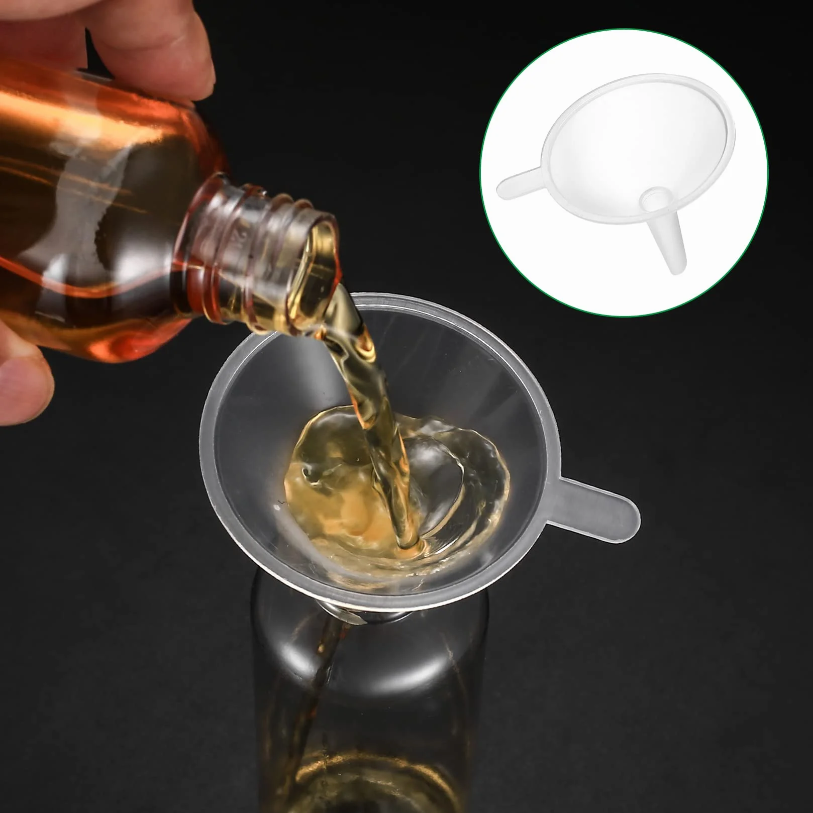10 sztuk zestaw butelek podróżnych 100 ml (5 x butelki z nakrętką, 5 x butelki z rozpylaczem), puste plastikowe butelki, butelki do napełnienia do podróży, kosmetyków, z 2 lejkami, 1 etykietą, 1