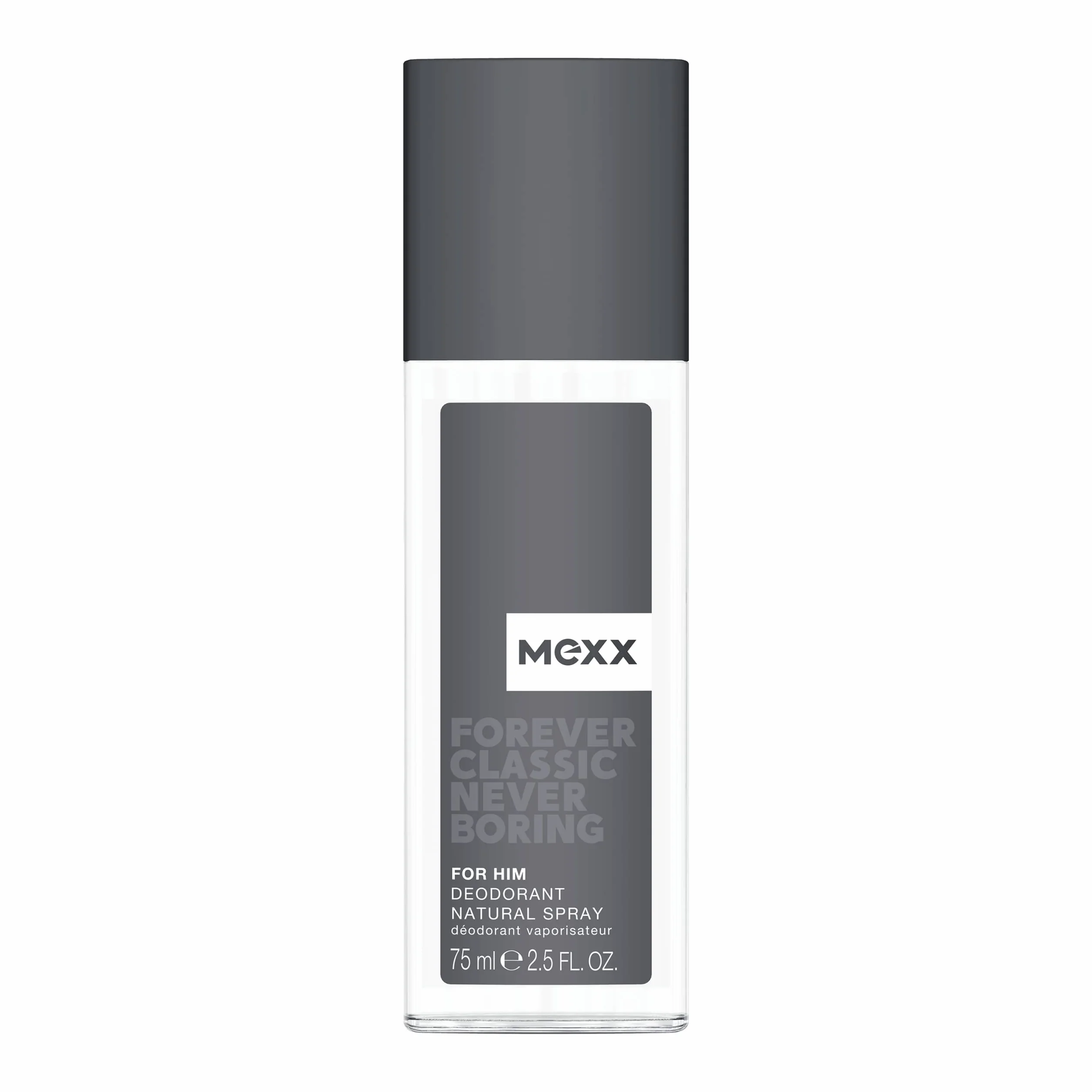 Mexx Forever Classic Never Boring dezodorant w naturalnym sprayu dla mężczyzn, dezodorant męski, 75ml