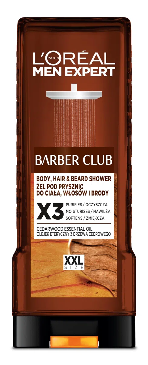 L'Oréal Paris Men Expert Barber Club 5w1 żel do mycia ciała, włosów i brody, 400ml
