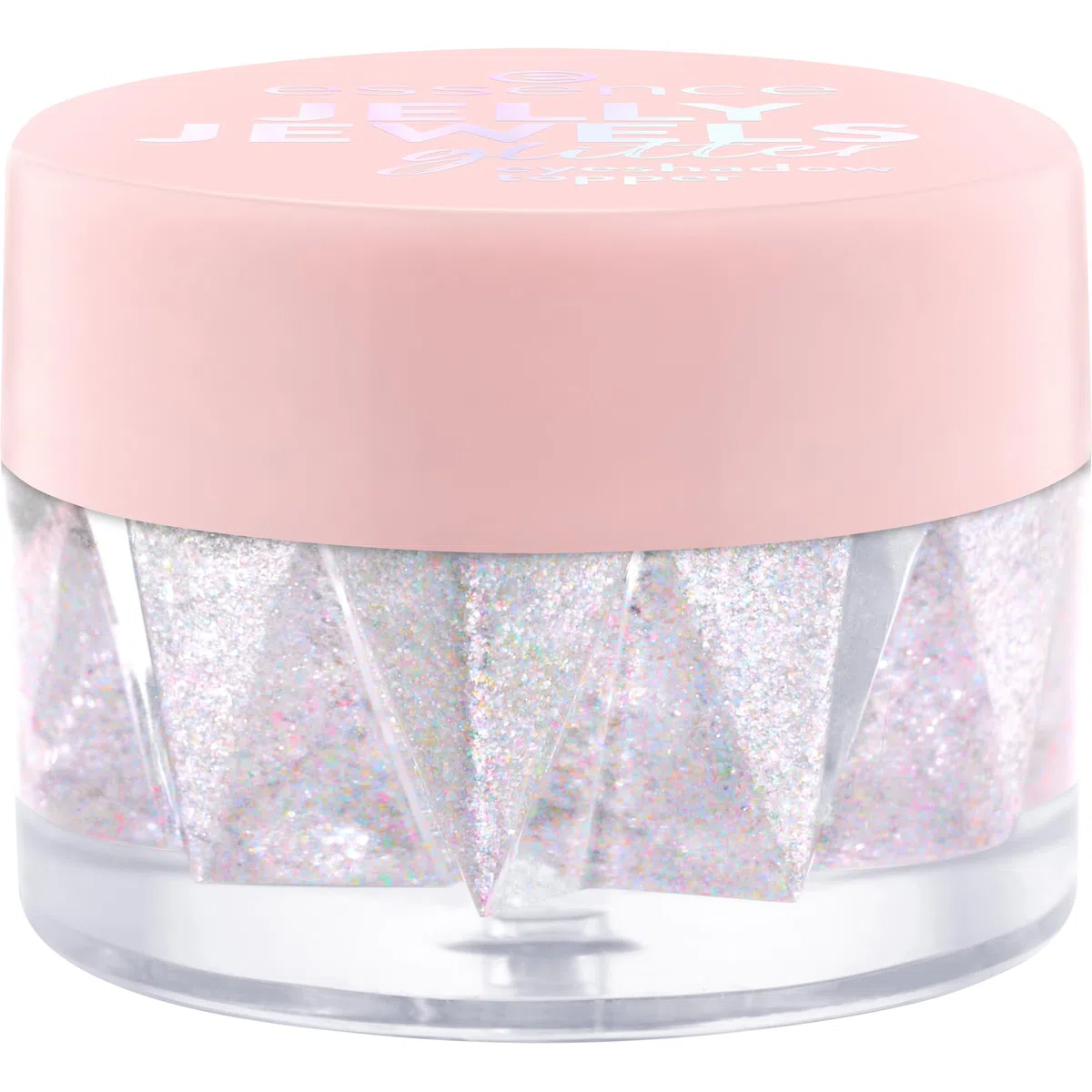 essence Brokatowy topper do cieni do powiek JELLY JEWELS, natychmiastowy wynik, intensywny, zroszony, lśniący (4.2g)