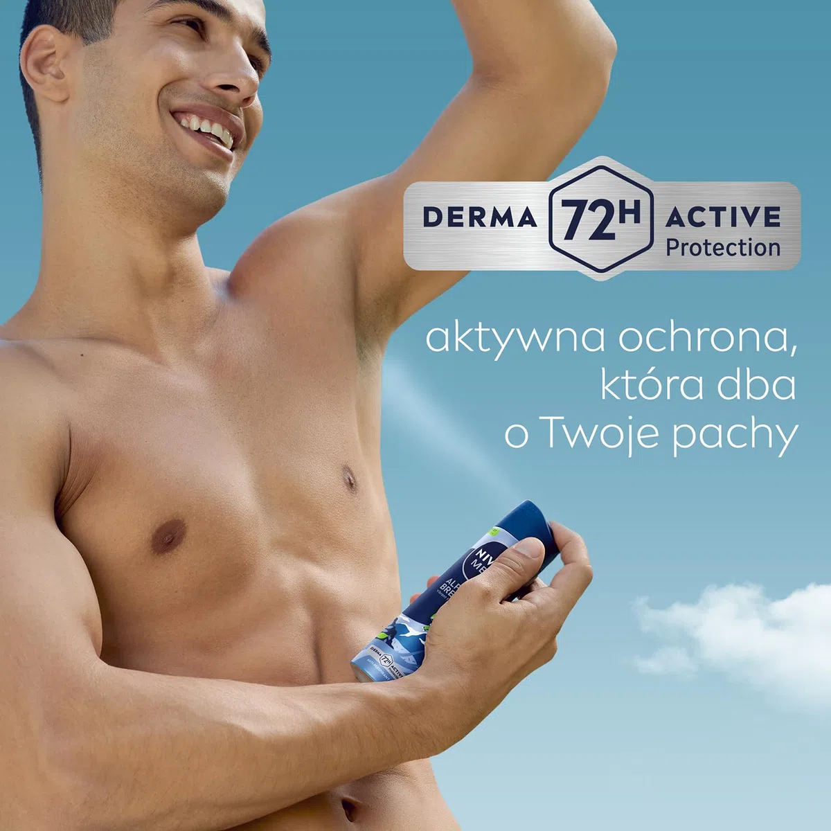 NIVEA MEN Alpine Breeze Antyperspirant dla mężczyzn spray - 72h ochrony przed potem, 150 ml