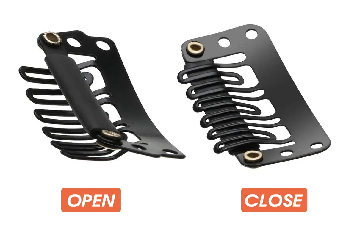 Wig Clip 90 sztuk w kształcie litery U klipsy mocujące metalowe przedłużenia zatrzaskowe miękkie klipsy do włosów DIY 3,3 cm, 2,8 cm, 2,3 cm