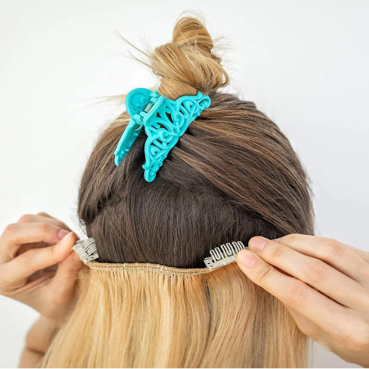 Wig Clip 90 sztuk w kształcie litery U klipsy mocujące metalowe przedłużenia zatrzaskowe miękkie klipsy do włosów DIY 3,3 cm, 2,8 cm, 2,3 cm