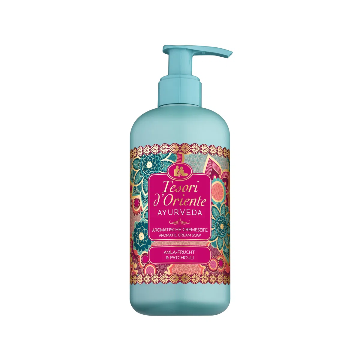 Tesori d'Oriente Mydło w płynie Ayurveda 300 ml, aromatyczne mydło do rąk z ekstraktem z owoców amla, olejkiem sezamowym, aloesem i nagietkiem, do delikatnego czyszczenia, rytuał wellness dla ciała i